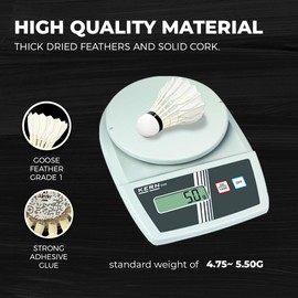 AIRCHY Goose Feather Badminton Shuttlecock | High Speed | Great Stability and Durability for Outdoor and Indoor Match