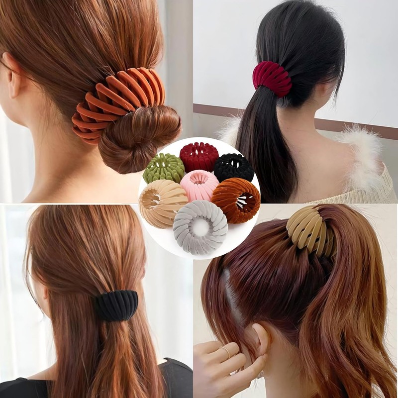 Pinzas para el cabello con forma de nido de pájaro,