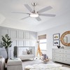 52in Ceiling Fan with Light,Modern Ceiling Fan with Light and