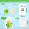 Huquary 30 Pcs Inspirational Sea Turtle Keychain Bulk You're Turtley