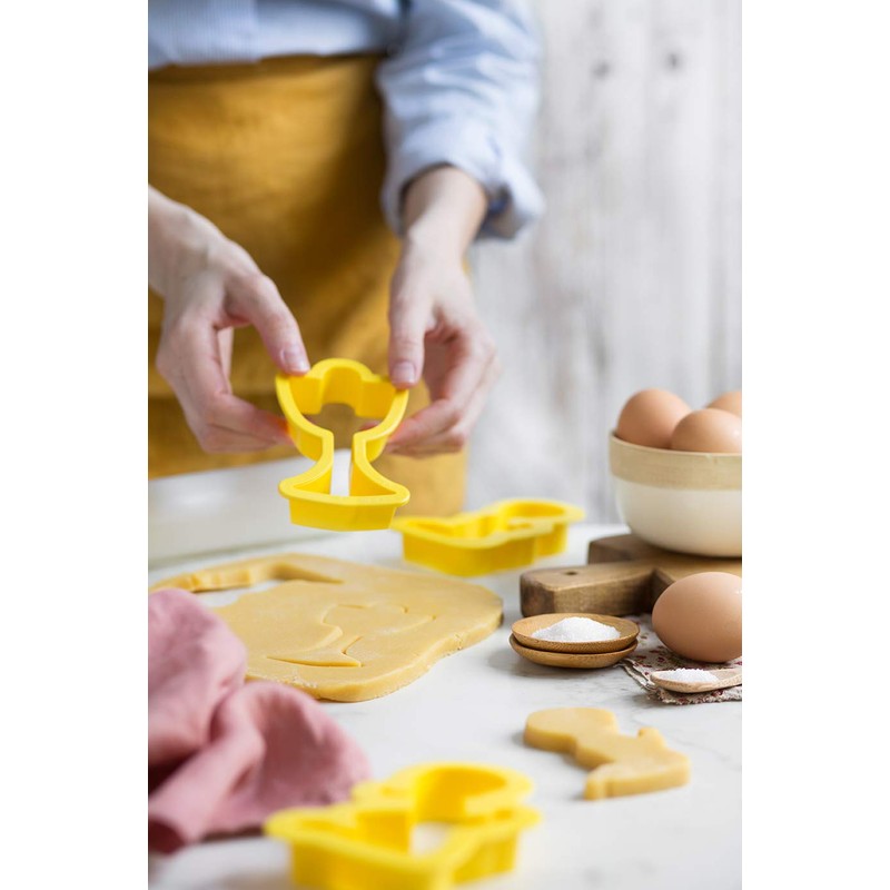 Decora Cookie Cutter Chalice, Yellow, 19 x 9 x 2.5