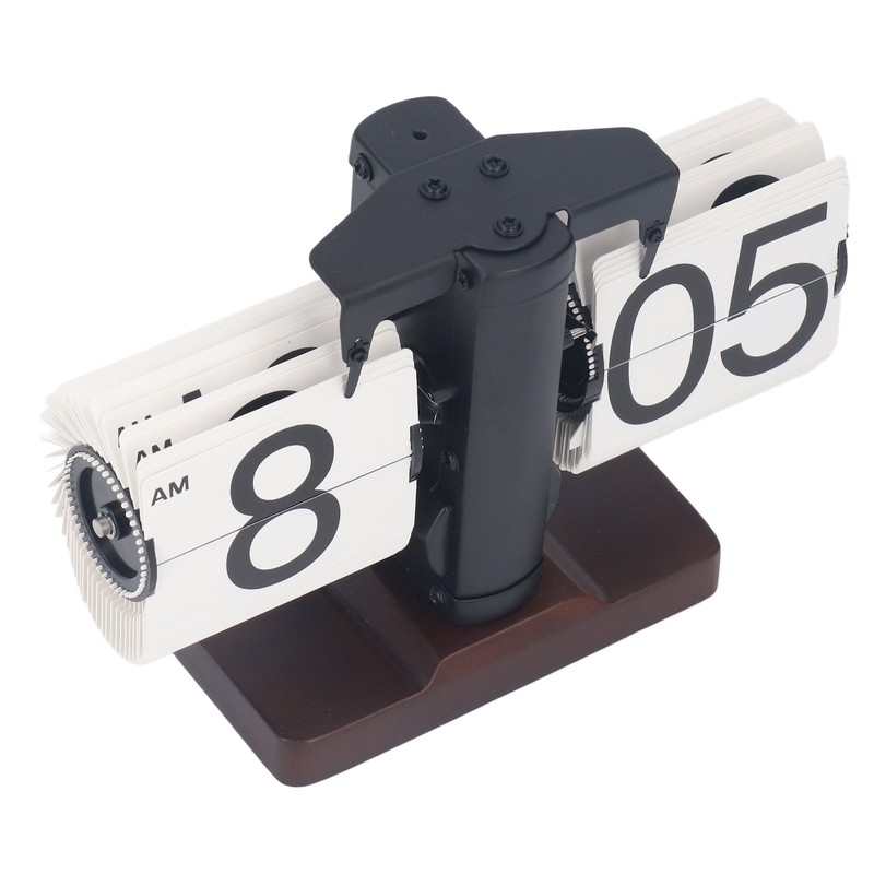 Digital Flip Dоwn Clock Retro Wooden Mechanical Flip Clock Desktop
