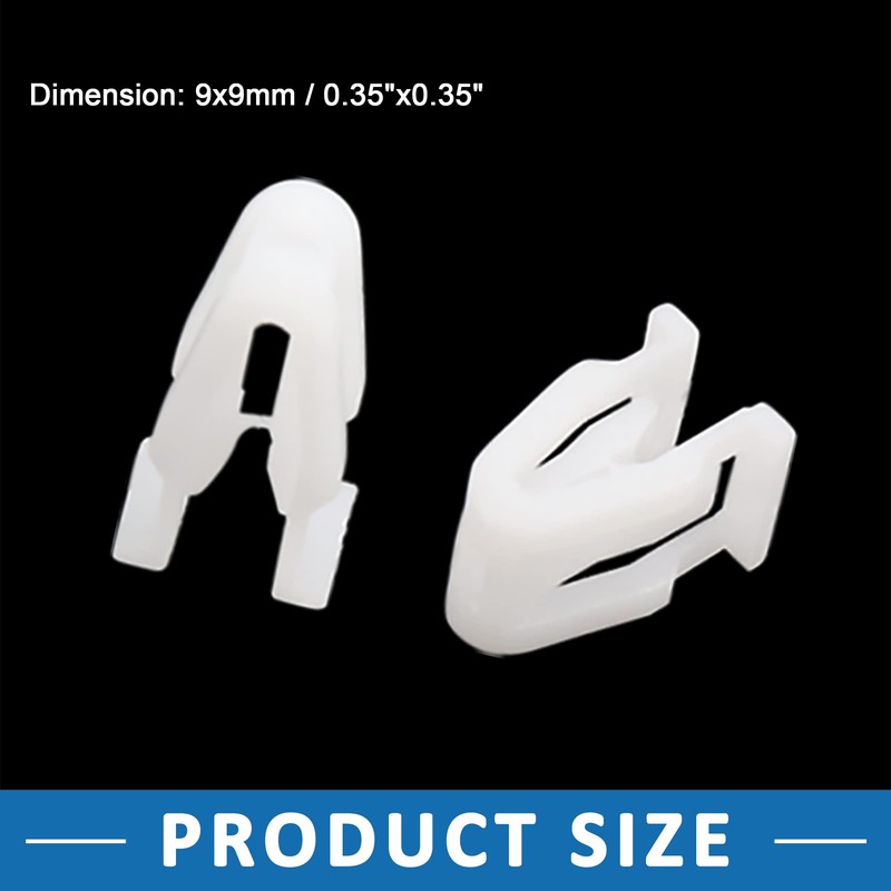 A ABSOPRO Car Trim Instrument Panel Dashboard Fasteners White (Set