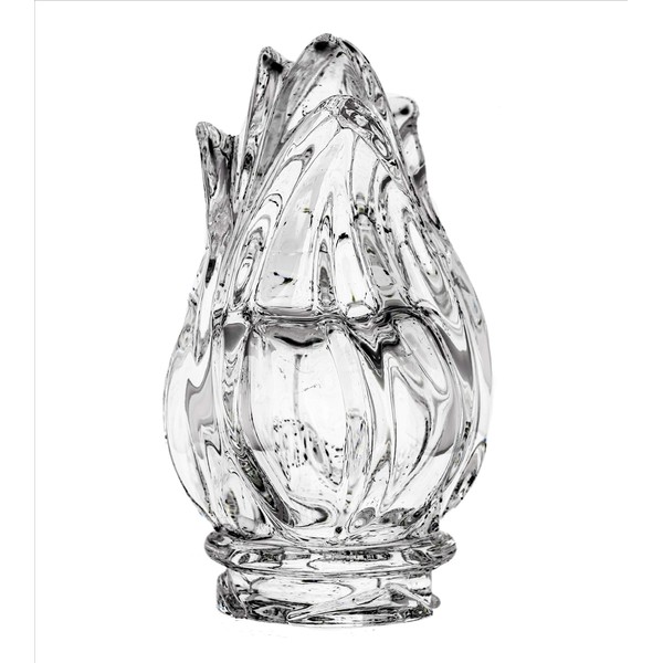 Pilla | Clear Crystal Flame Replacement for Graveyard Votive Lamps | Height 5 inches, Diameter 2.9 inches, Plug Diameter 2 inches