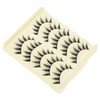 OHPHCALL Elongated Look False Lashes Women 5 Pairs Eyelash Extensions