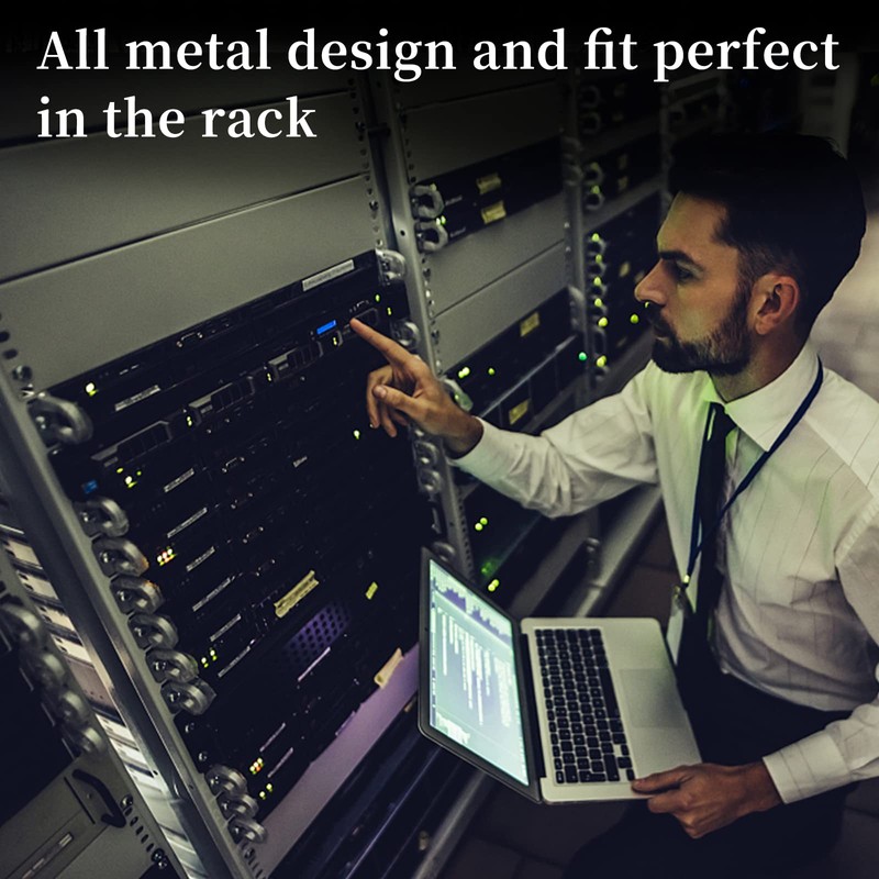 1U Blank Panel Rack Mount Spacer Filler Panel 19" Black