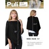 PULI Women's Versatile Knitted Shawls Scarf Poncho Sweater with Buttons