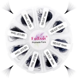 Premade Fans Eyelash Extensions 1000 Promades Eyelash Volume Lash Extensions Pointed Base Loose Fans Premade Lash Extensions Fans Handmade Pre Made Volume Lashes Mix (10D-0.07C, 13-16mm)