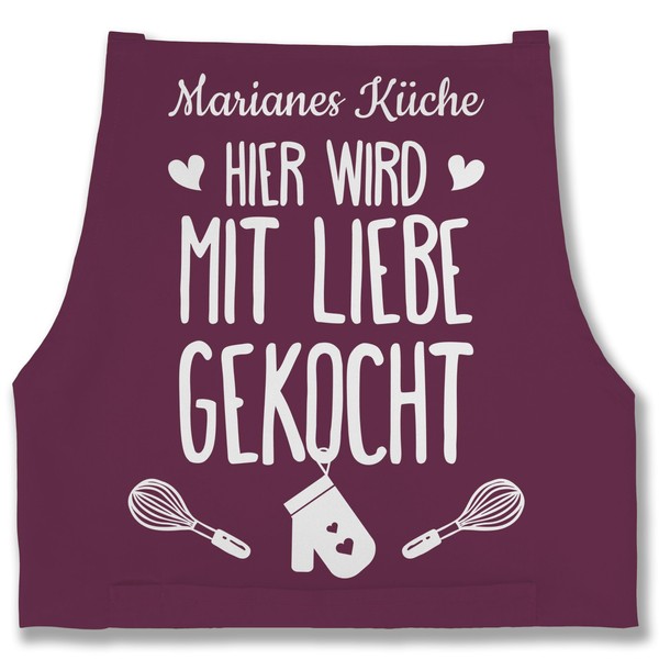 Geschenk mit Namen personalisiert by Shirtracer - Apron - Cooking