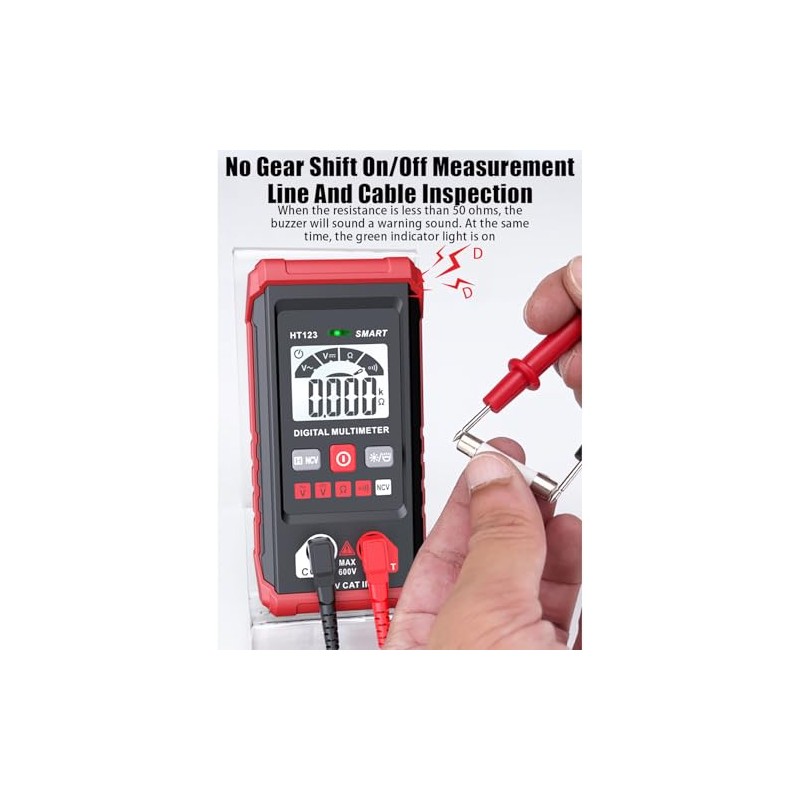 Smart Digital Multimeter, Ht123 Smart Digital Multimeter, Tm-510 4000 Counts