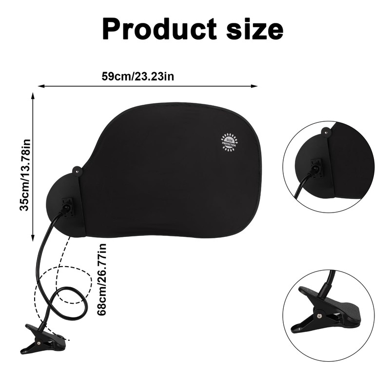 Office Cubicle and Desk Shade, Adjustable Desk Shade to Block