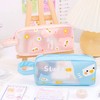 Transparent Pencil Case, Cute Pencil Case, Transparent Zipper Pencil Case,