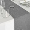 MODERNO Linen Look Table Runner Grey 5 m - Christmas