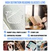 WEMOOTANTS 4 Packs Large Reading Glasses 4.0 for Women Square