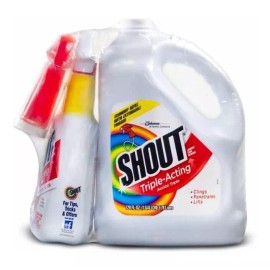 Shout Triple- Acción Quita Manchas Ropa 1galon + 32oz Con As