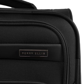 Perry Ellis Charleston Lightweight Spinner Carry-On Luggage, Black