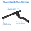 Heater Hose Set with TEE Supply-Return 5058437AK,Compatible with Dodge Journey