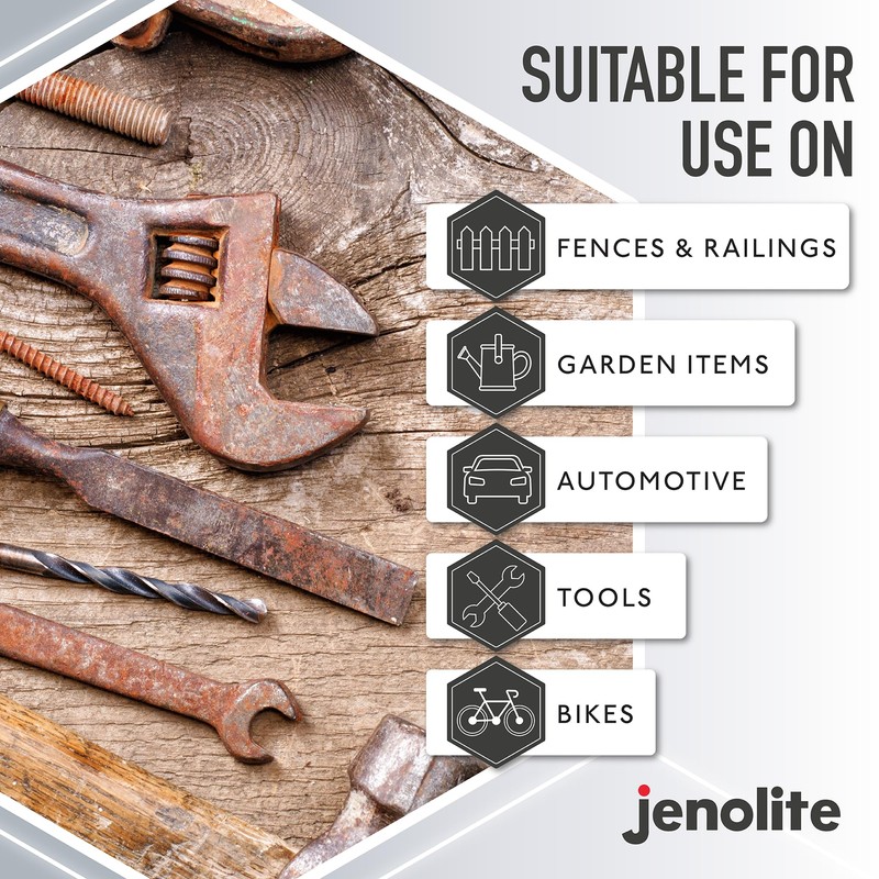 JENOLITE Original Rust Remover for Metal - Fast Acting Liquid