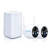 NoahTec Wireless Outdoor 2K Security Camera Kit, IP67 Waterproof, 64GB