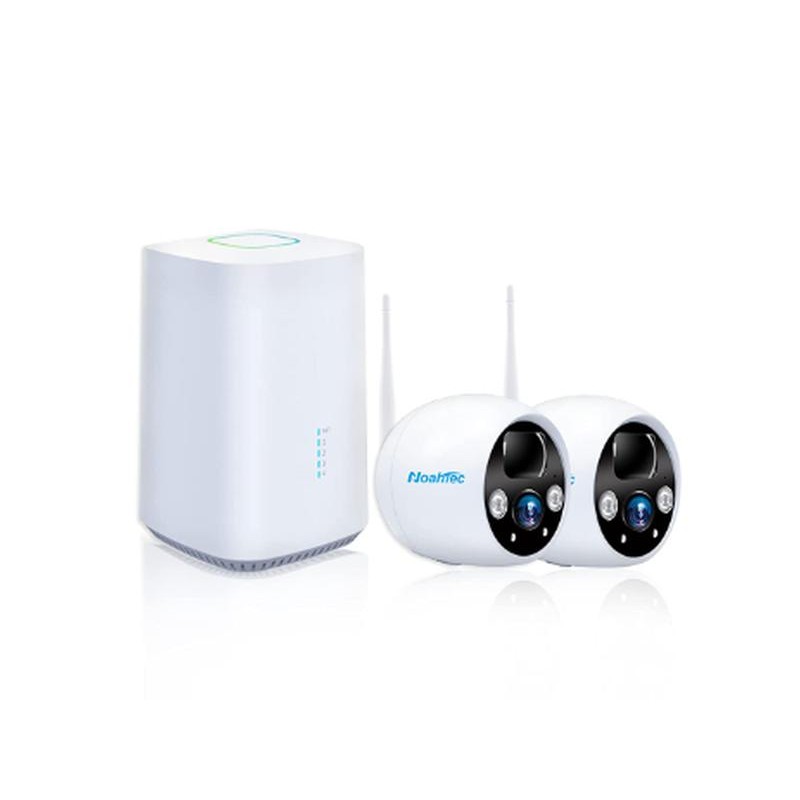 NoahTec Wireless Outdoor 2K Security Camera Kit, IP67 Waterproof, 64GB