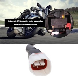 OBD2-Diagnosekabel für Motorrad, 4-polig, kompatibel mit FJR 1300 FZ09 MT09 Tracker MT10 FZ10 MT07 MT09 FZ-10 MT-10 XSR 700 XSR 900 R6 R1 TMAX 530
