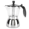 6 Cups Stainless Steel Coffee Pot Italian Octagonal Household Brewing