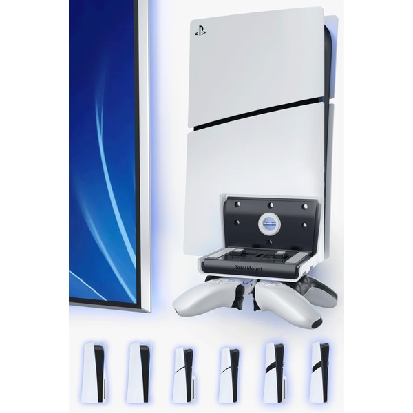 TotalMount Wall Mount for All PS5 Models – Bonus: Holds