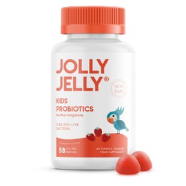 Kids Probiotics Tapioca Gummies - 5B CFU Bacillus Coagulans Live Bacterial Cultures Per Serving - Non-GMO, Halal, Age 4+, Strawberry Flavour - 60 Vegan Gummies.