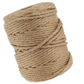 DACUAN Cordel de Yute Natural, 3 Capas Cuerda de Sisal Natural para Gato Rascar, Colgar Plantas (100m*3mm)