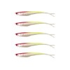 Pack of 5 No Action Shads Rubber Fish 13 cm