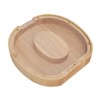 Letter Shaped Piggy Bank Wooden Transparent Panel Portable O Shaped
