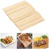 Fu Store Bamboo Skewers 6 Inch 100 Pack Bamboo Sticks Shish Kabob Skewers,Grill, Appetizer, Fruit, Corn, Chocolate Fountain, Cocktail