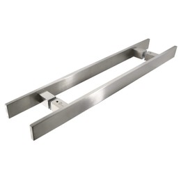 TOGU TG-6018 48 inches Solid Standoffs Heavy-Duty Commercial Grade-304 Stainless Steel Push Pull Door Handle/Barn Door Pull Handle/Glass Pulls, Full Brushed Stainless Steel Finish
