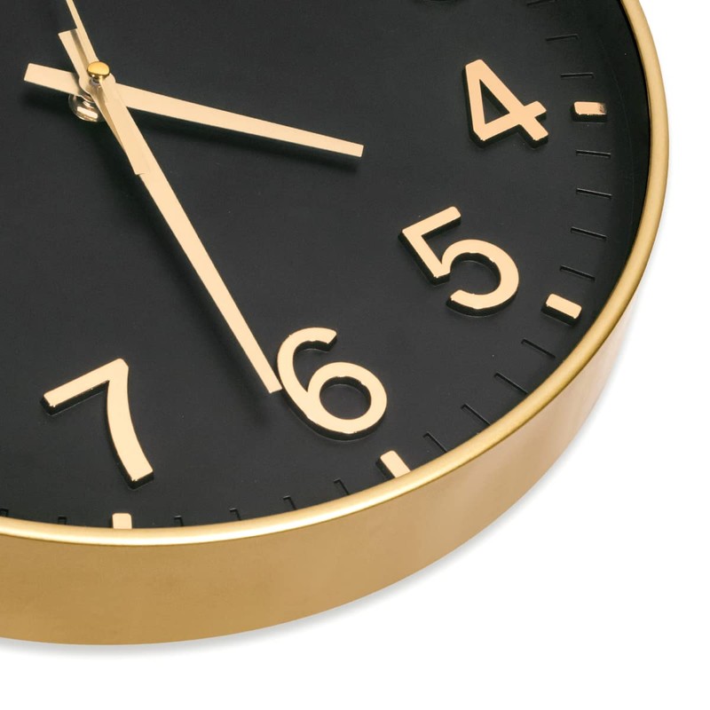 HZDHCLH Wall Clock 12 Inch Silent Non Ticking Clock for