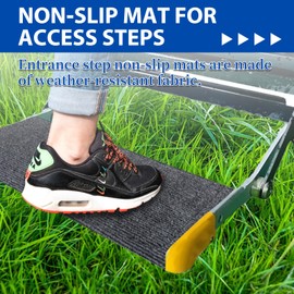 LALAGO 1 x Motorhome Step Doormat, Motorhome Doormat for Step Non-Slip, Motorhome Gadgets and Motorhome Accessories, Caravan Door Mat, Motorhome Decoration, Camping Carpet (Grey)