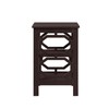 Convenience Concepts Omega End Table with Shelves, Espresso