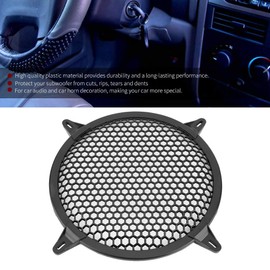 10 speaker grill cover + 51/4” covers Speaker Grill,Car Audio Plastic Mesh Cover Woofer Modification Protect Guard(10inch)