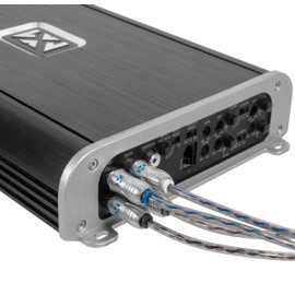 NVX® XIX43 9.84 ft (3 Meter) Oxygen Free Copper 4-Channel Double Twisted Pair X-Series Car Audio RCA Audio Interconnect Cable with Shielded Noise Reduction and Split-tip Silver-Plated Machined Ends