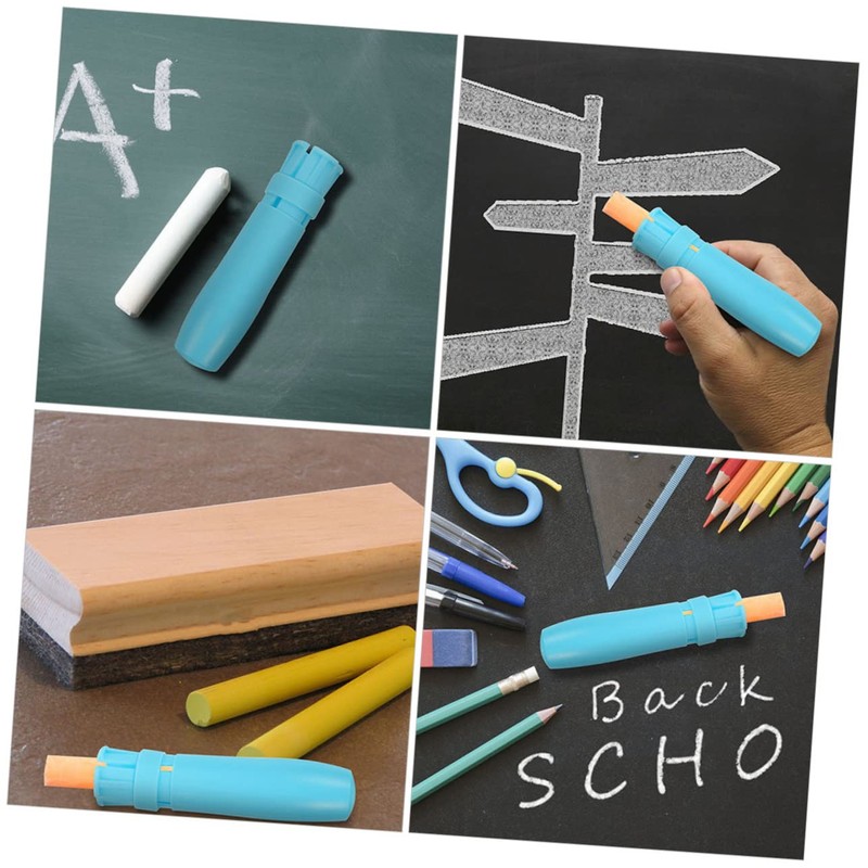 VILLFUL 8Pcs Adjustable Chalk Clip Holder Practical Water Soluble Chalk