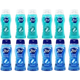 Zest Ocean Breeze with Sea Minerals Refreshing Body Wash 18 fl oz Aqua with Vitamin E Hydrating Body Wash 18 fl oz (6 of each)