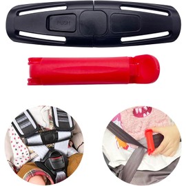 Clip para el pecho del asiento, 2 clips para cinturón de seguridad, clip para el pecho del carriola con cierre de hebilla, clips de asiento ajustables, clip universal para cinturón de seguridad, clip universal para el pecho del asiento infantil. Mantente 