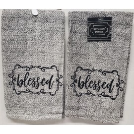 Home Concepts of Nidico Set of 2 Same Thin Cotton Tea Kitchen Towels(15"x25"