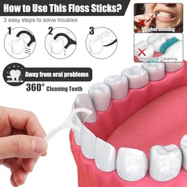 HOFASON Palitos De Hilo Dental Envueltos Individualmente, 200 Unidades, A Granel, Para Viajes, Cuidado Bucal, Limpieza Dental, Ideal Para Hoteles, Restaurantes, Oficinas, Bodas Y Artículos Esenciales