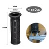 4 Pcs Wheelbarrow Handle 30mm Rubber Cart Handle for Bike