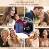 925 Sterling Silver Love Heart Pendant Necklace Jewelry Gifts for