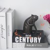 DreamsEden Cast Iron Coy Cat Statue Metal Cat Sculpture Indoor