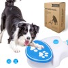 Outdoor Dog Drinking Water Fountain Step On, Automatic Dog Sprinkler Toy Foot Activated Drinking Water Dispenser Dogs Waterer with Hose for Small Medium Large Dog Cat Pet, 10.43x8.27x3.15in