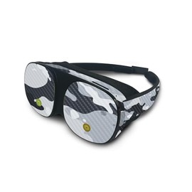 MightySkins Carbon Fiber Skin Compatible with HTC Vive Flow - Gray Camouflage | Protective, Durable Textured Carbon Fiber Finish | Easy to Apply