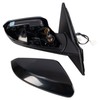 TRQ Passenger Side Mirror Assembly Power Heated Smooth Black Paint