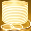 Lamomo Outdoor Neon Rope Lights, 49.2ft Warm White IP65 Waterproof